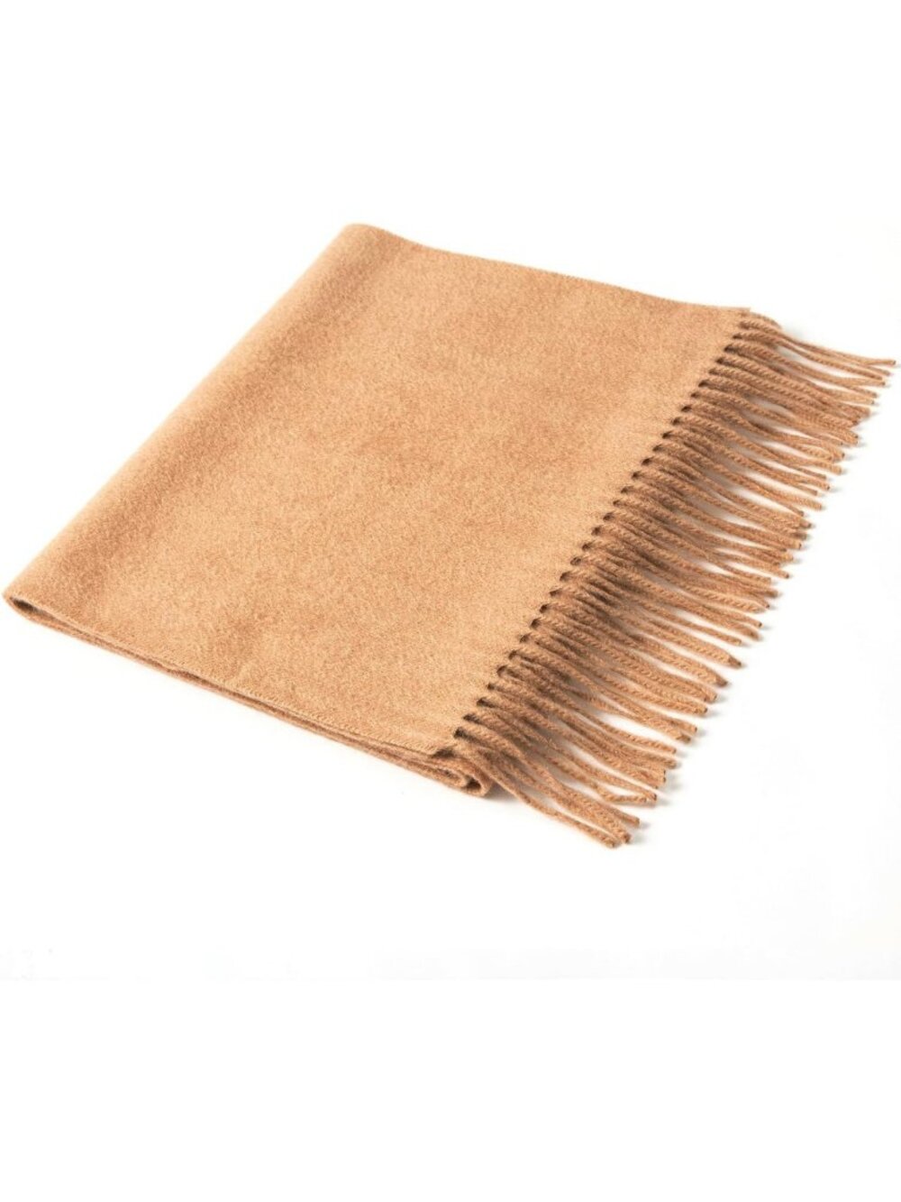 Ultra Soft 100% Cashmere Scarf with Fringed Edges, Large Shawl Wrap for All